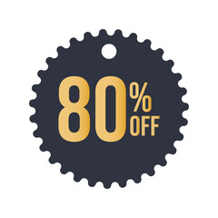 80% off sale banner template - big sale