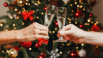 goblet of champagne for the new year