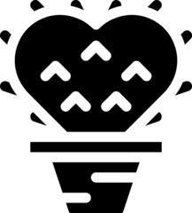 the illustration of cactus icon vector.