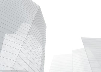 Fototapeta na wymiar Modern architecture digital 3d illustration 