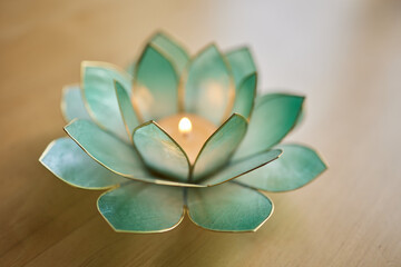 Dekoration Lotus Kerze