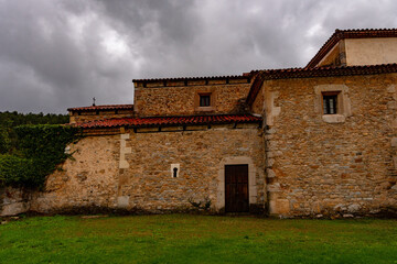 Pre-Romanesque church of San Juan de Santione in Asturias - Spain.