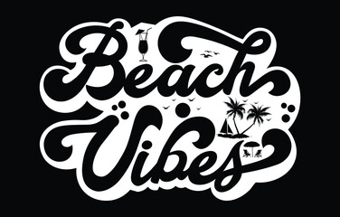 Beach Vibes, Summer Vibes SVG Cut File, Summer Svg, Palm Tree Svg, Sun Svg, Bird Svg, Vacation Quotes, Summer T-shirt Design, Happy Camper SVG, Aloha Vibes Only SVG Cut File, Holiday Svg, Beach Vacay