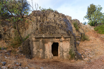 Rock tomb near Kas. Antaya,