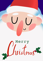 christmas card with santa
