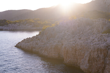Romantic seashore scenery on the Lycian Way. Turkey