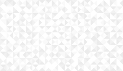 Abstract triangles design. Grey and white geometric background triangles. Triangular wallpaper pattern. Minimalist gray and white color triangles