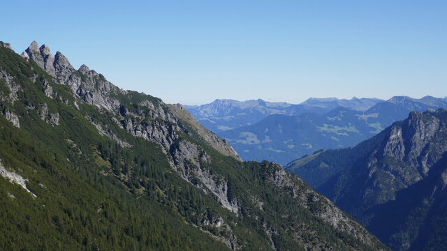 Blick zu den drei Schwestern