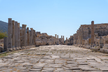 Columns of Main Avenue in ancient city Patara.