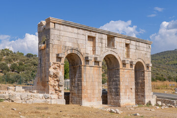 The city gate at ancient city Patara