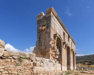 The city gate at ancient city Patara