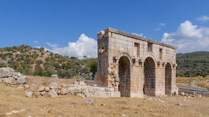 The city gate at ancient city Patara