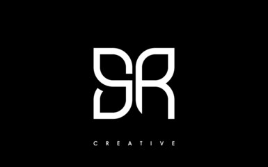 SR Letter Initial Logo Design Template Vector Illustration