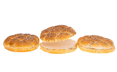 hamburger bun isolated