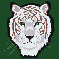 animal white tiger symbol 2022 vector illustration