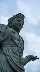 Stone carving of the Goddess of Mercy