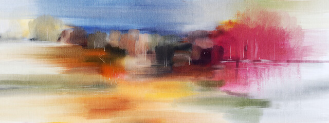 Abstract impressionism. Landscape