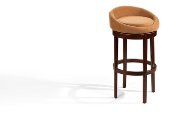Modern bar chair on a white background .