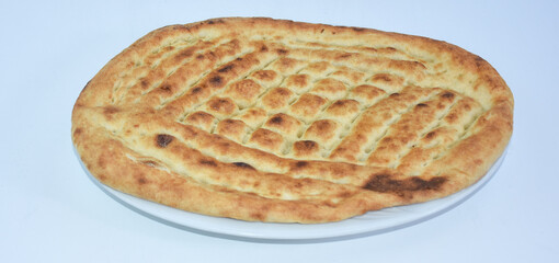 top view of traditional stone oven baked lavash bread