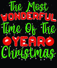 Christmas Typography T shirt design vector