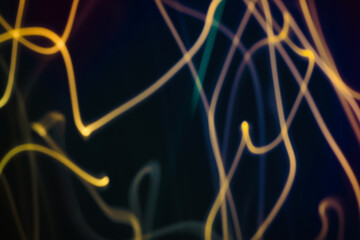 illustration of abstract lines. Free lines seamless pattern made by hand, brush. Handmade drawing, blur