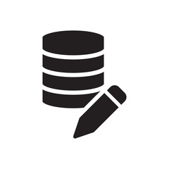 Database Edit Icon - Server Pencil Icon