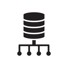 Data Center connect Icon - Server Network Icon