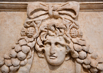 Fototapeta na wymiar Ancient Greek Grave Reliefs