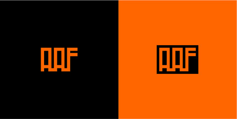 AAF Letter Initial Logo Design Template Vector Illustration