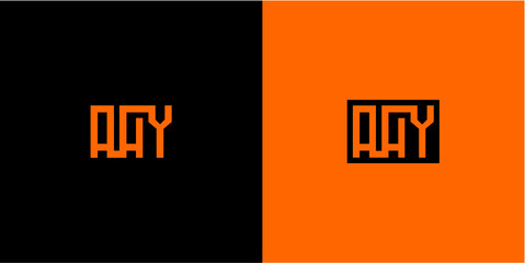 AAY Letter Initial Logo Design Template Vector Illustration