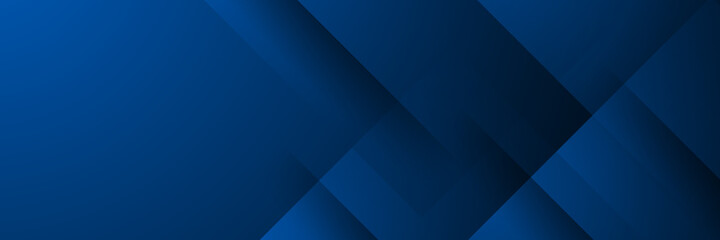 Fototapeta premium Abstract banner design with blue geometric background. Blue banner background. Vector abstract graphic design banner pattern background template.