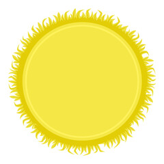 Yellow frame with grass