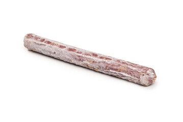 Tasty salami isolated on a white background.