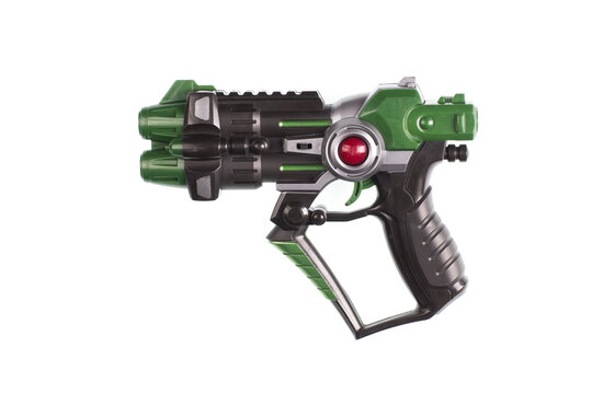 Laser Tag Gun Game Icon Vector Laser Tag Futuristic Logo Weapon