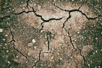 Dry soil surface with deep cracks textured background.,Desertification