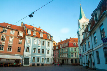 Street in the old town in Riga