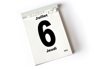 6. Juillet 2023