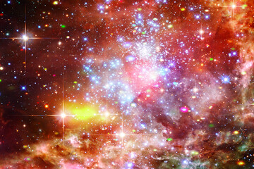 Beautiful universe. Galaxies and stars. The elements of this image furnished by NASA.