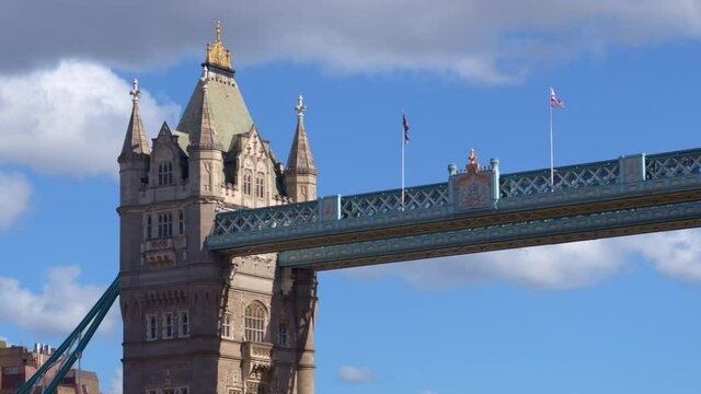 London, England, City Area Tower bridge Central Time Lapse
