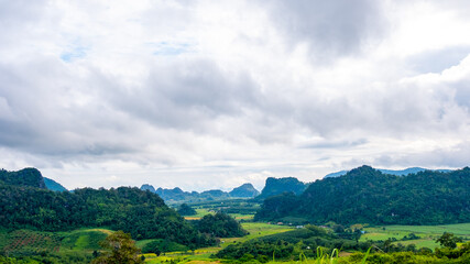 Mountain range between Phetchaburi Province and Loei Province in Thailand