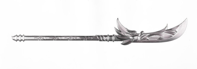 medieval fantasy sword isolated on white background