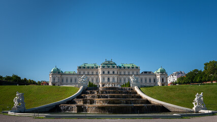 Upper Belvedere Palace on a sunny day in summer