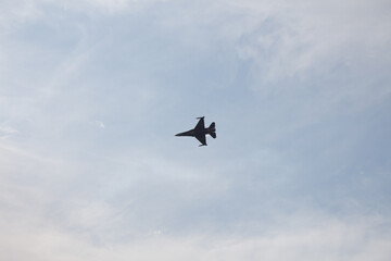 f 16 fighter jet Turkish Air Force Flying in 9 Eylul celebrations