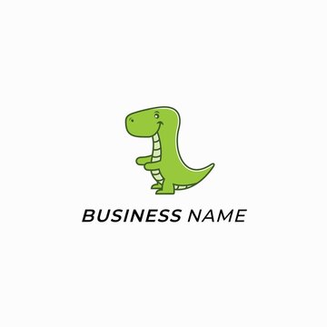 design logo creative dino cute funny