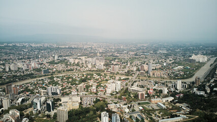 Aerial view of Krtsanisi district of Tbilisi
