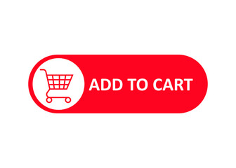 Add to Cart button. Shopping cart icon. isolated on white background. editable vector.  © eda
