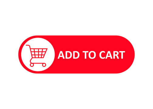 Add to Cart button. Shopping cart icon. isolated on white background. editable vector.
