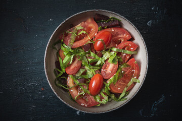 Tomato salad- food vegetarian