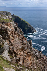 Fototapeta na wymiar Rocks and bay. Ocean. Slieve League. Ireland westcoast.