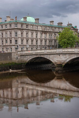 Dublin Ireland bridge over River Liffey